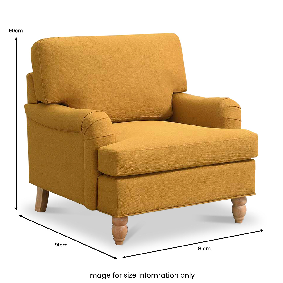 Ripon Armchair Mustard from Roseland Furniture