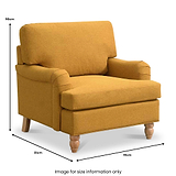 Ripon Armchair Mustard from Roseland Furniture