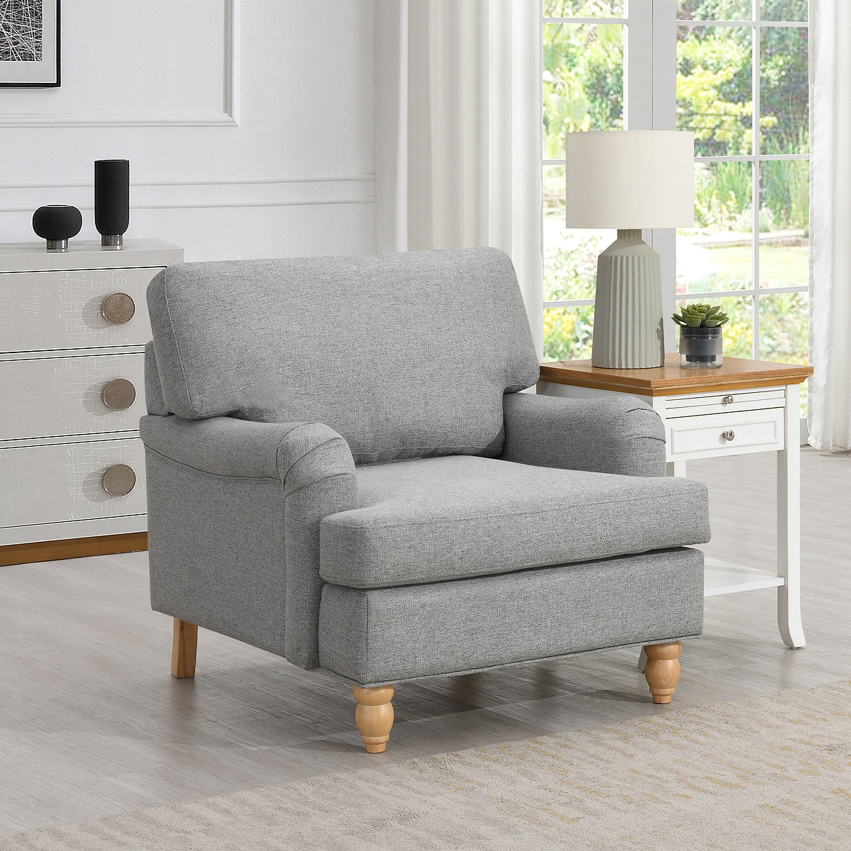 Ripon Armchair Ash from Roseland Furniture