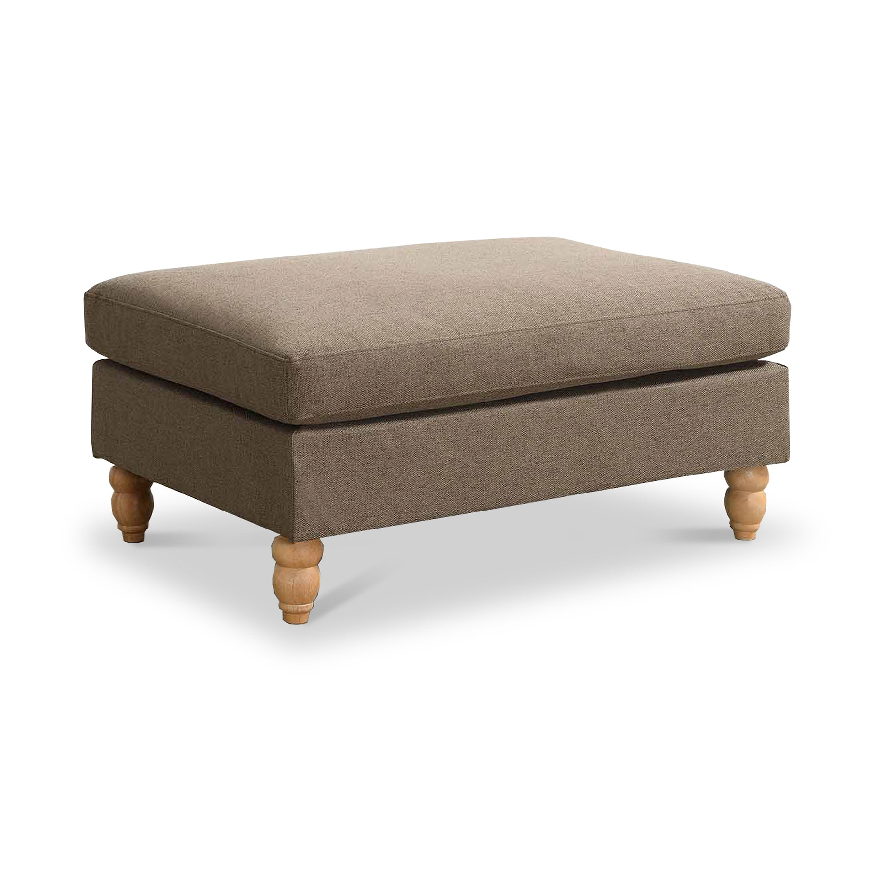 Ripon Footstool Taupe from Roseland Furniture