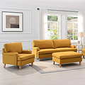 Ripon Footstool Mustard from Roseland Furniture