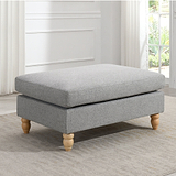 Ripon Footstool Ash from Roseland Furniture