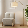 Hessle Accent Chair Stone from Roseland Furniture