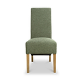 Genna Green Woven Dining Chair