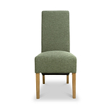 Genna Green Woven Dining Chair