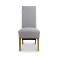 Genna Light Grey Woven Dining Chair