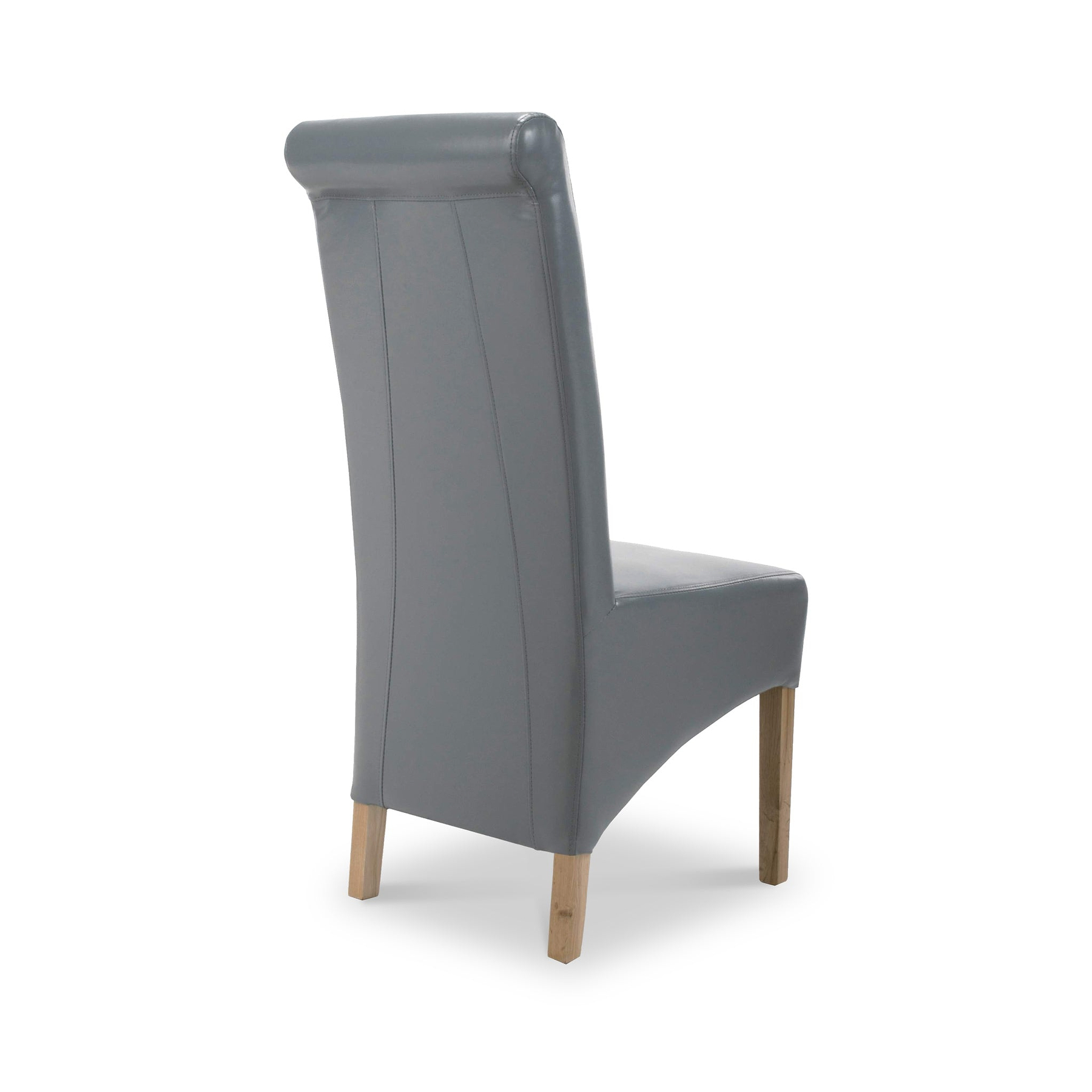 Genna Grey Bonded Leather Dining Chair
