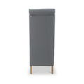 Genna Grey Bonded Leather Dining Chair