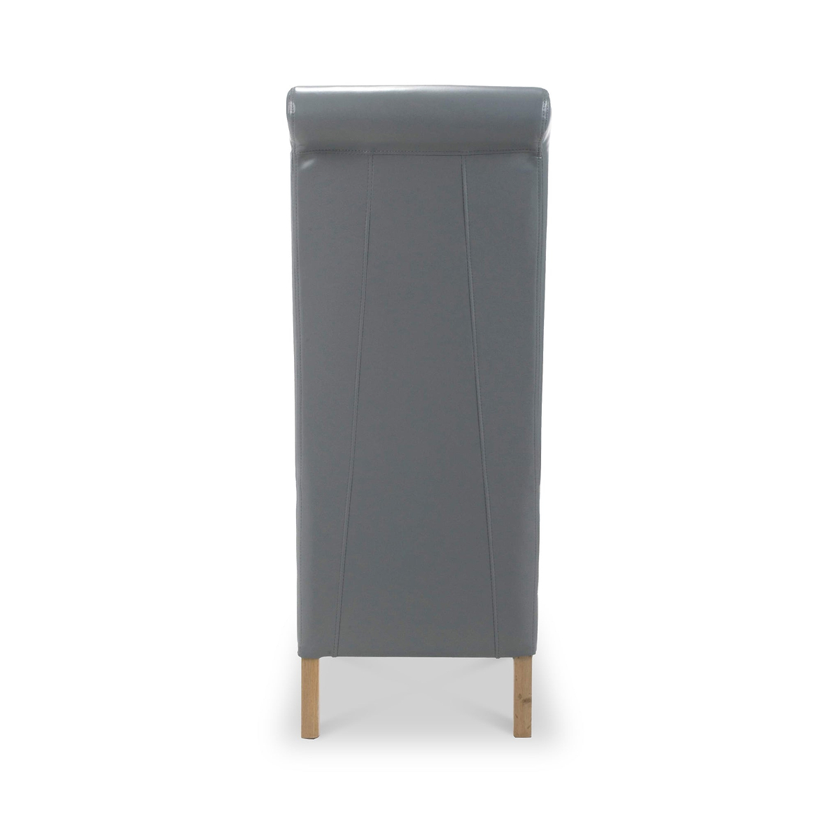 Genna Grey Bonded Leather Dining Chair