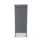 Genna Grey Bonded Leather Dining Chair