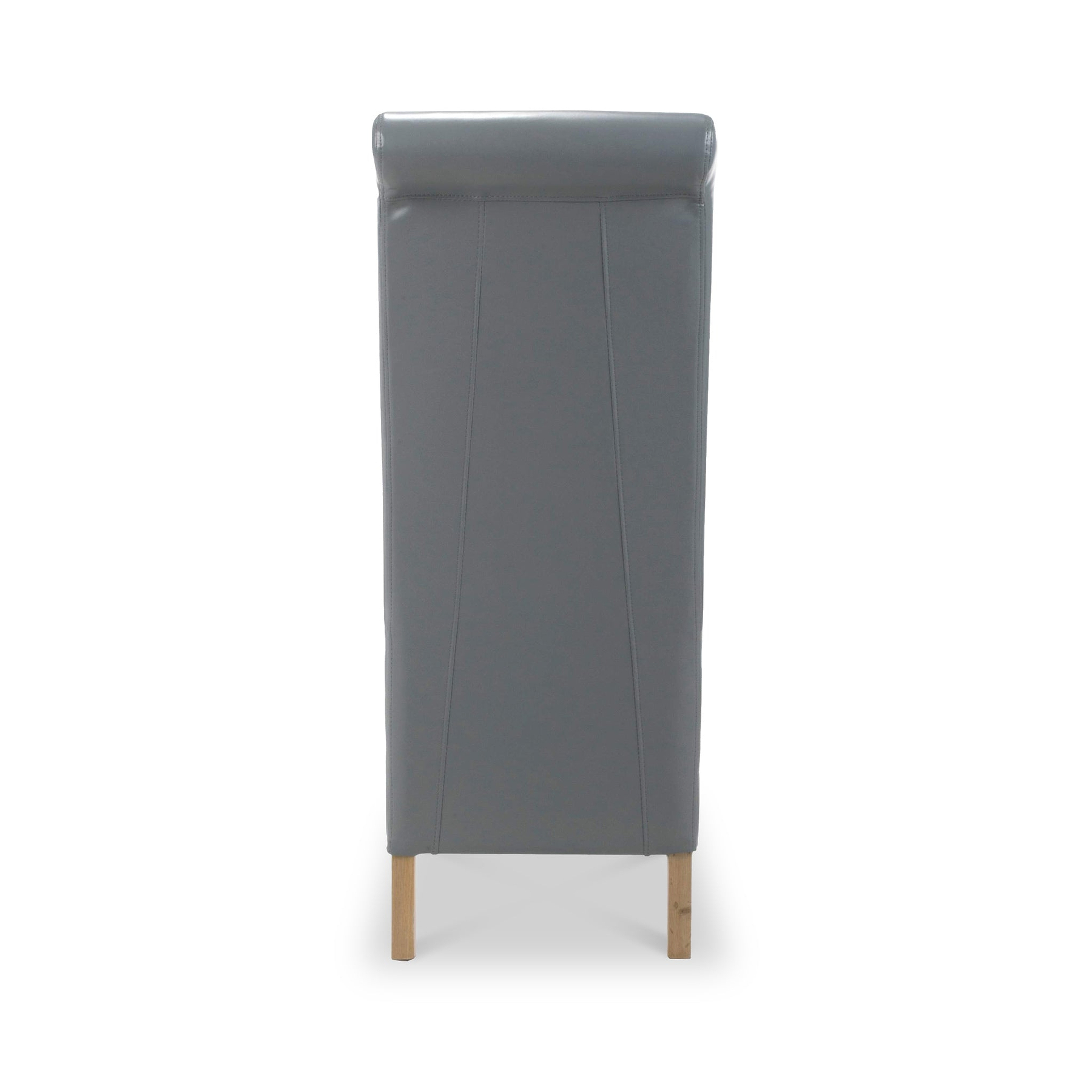 Genna Grey Bonded Leather Dining Chair