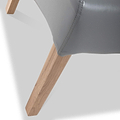 Genna Grey Bonded Leather Dining Chair