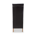 Genna Black Bonded Leather Dining Chair