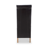 Genna Black Bonded Leather Dining Chair