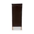 Genna Brown Bonded Leather Dining Chair