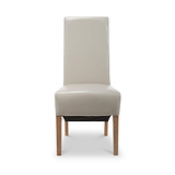 Genna Ivory Bonded Leather Dining Chair