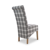 Genna Checked Herringbone Dining Chair