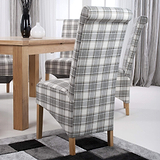Genna Checked Herringbone Dining Chair