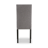 Conran Grey Stud Detail Dining Chair with Black Legs