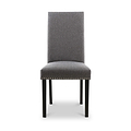 Conran Grey Stud Detail Dining Chair with Black Legs