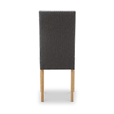 Conran Grey Stud Detail Dining Chair with Natural Legs
