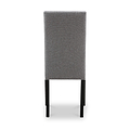 Conran Light Grey Stud Detail Dining Chair with Black Legs