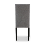 Conran Light Grey Stud Detail Dining Chair with Black Legs