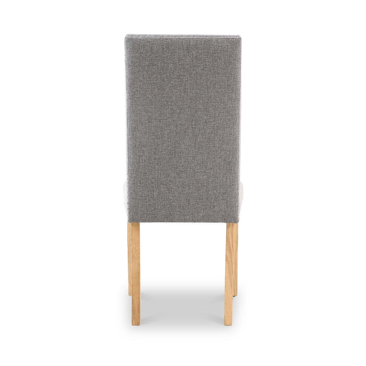 Conran Light Grey Stud Detail Dining Chair with Natural Legs