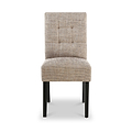 Madoc Waffle Stitch Dining Chair with Black Legs 