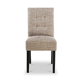 Madoc Waffle Stitch Dining Chair with Black Legs 