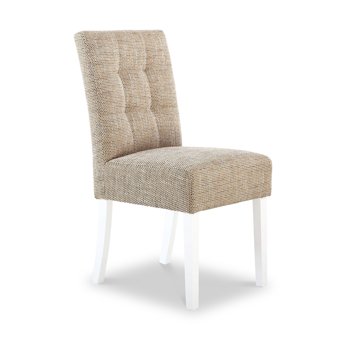 Madoc Waffle Stitch Dining Chair with White Legs from Roseland Furniture