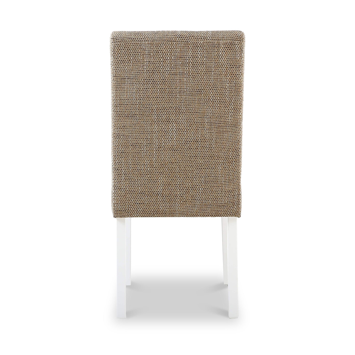 Madoc Waffle Stitch Dining Chair with White Legs 