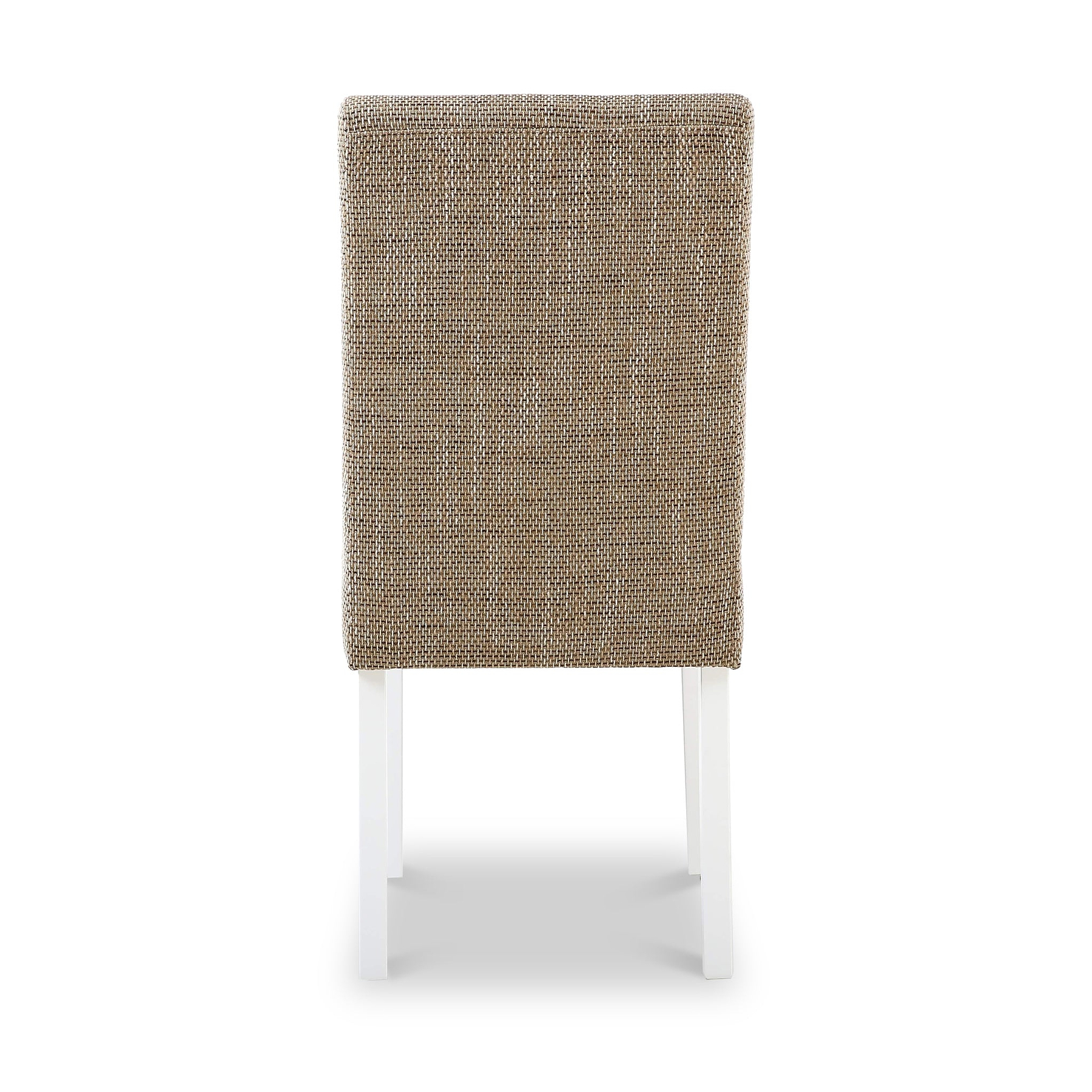 Madoc Waffle Stitch Dining Chair with White Legs 