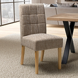 Madoc Waffle Stitch Dining Chair with Natural Legs for dining room
