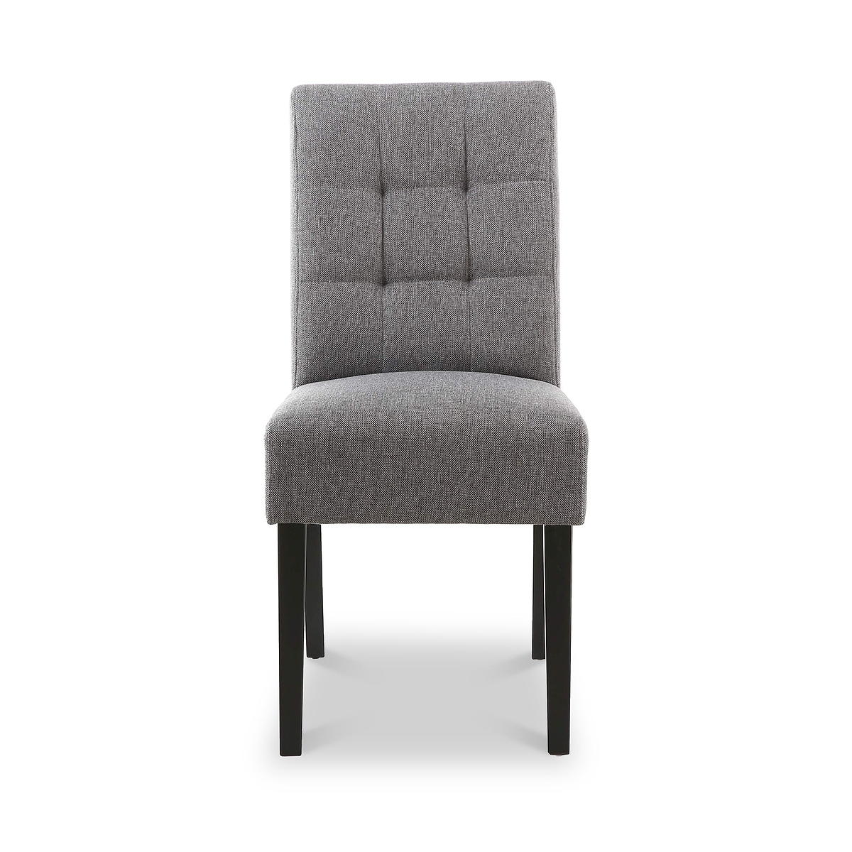 Pryder Faux Linen Dining Chair with Black Legs