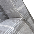 Deryn Grey Check Dining Chair
