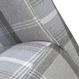 Deryn Grey Check Dining Chair