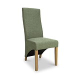 Keran Green Weave Dining Chair from Roseland Furniture