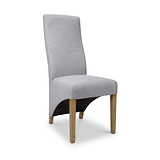 Keran Grey Weave Dining Chair from Roseland Furniture