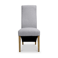Keran Grey Weave Dining Chair from Roseland Furniture
