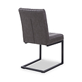 Branok Cantilever Grey Faux Leather Dining Chair from Roseland Furniture