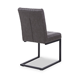 Branok Cantilever Grey Faux Leather Dining Chair from Roseland Furniture