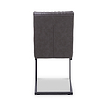 Branok Cantilever Grey Faux Leather Dining Chair from Roseland Furniture