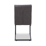 Branok Cantilever Grey Faux Leather Dining Chair from Roseland Furniture