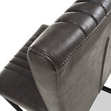 Branok Cantilever Grey Faux Leather Dining Chair from Roseland Furniture