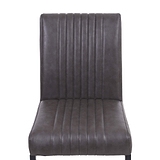 Branok Cantilever Grey Faux Leather Dining Chair from Roseland Furniture