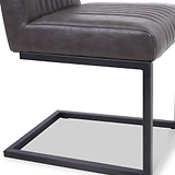Branok Cantilever Grey Faux Leather Dining Chair from Roseland Furniture