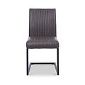 Branok Cantilever Grey Faux Leather Dining Chair from Roseland Furniture