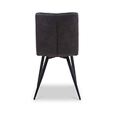 Nia Faux Suede Dining Chair Grey from Roseland Furniture