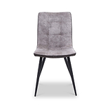 Nia Faux Suede Dining Chair Grey from Roseland Furniture